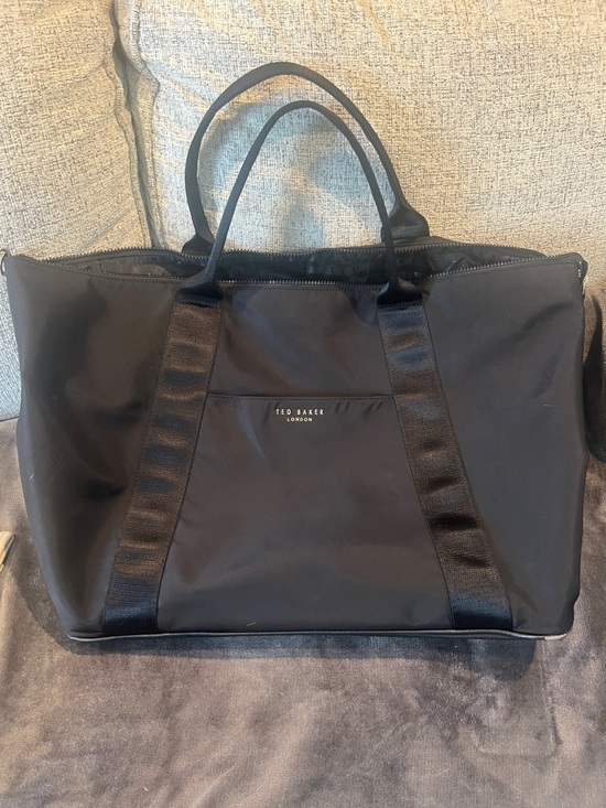 Ted Baker Handbags - Ted Baker Black Nylon Duffel Tote Bag